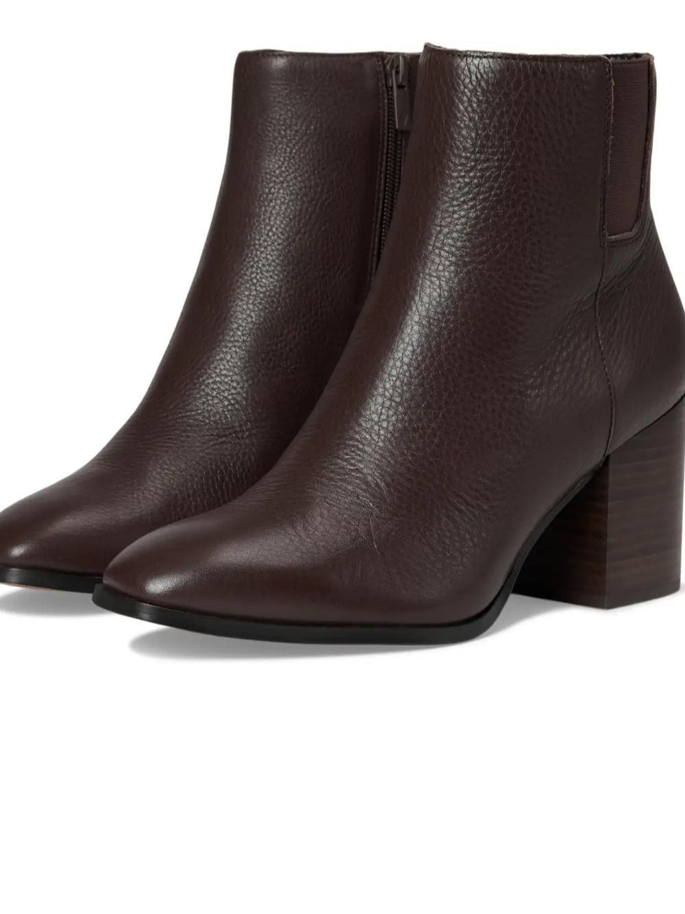 Vionic Vynn Heeled Ankle Bootie Size 12 Wide Brown Leather NWOB Casual